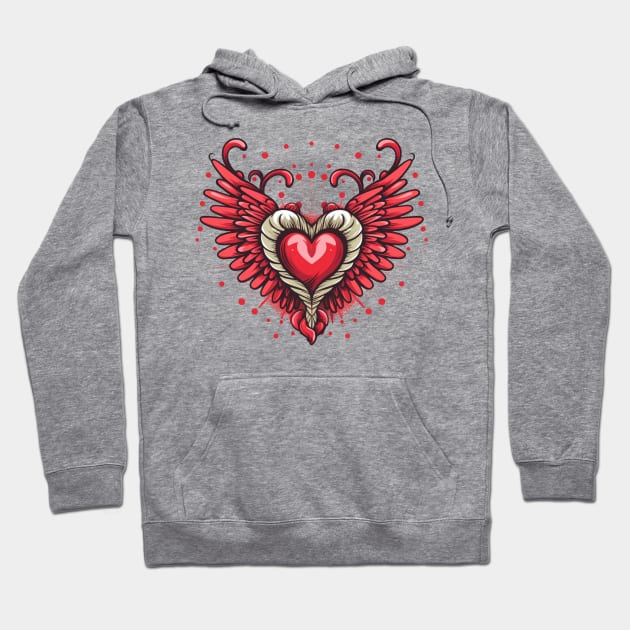 Heart With Wings 4 Hoodie by Gypsykiss